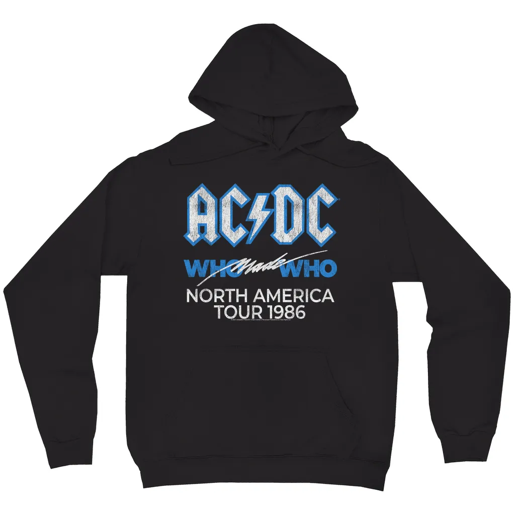 Hoodie | Who Made Who North America 1986 Tour Distressed Hoodie