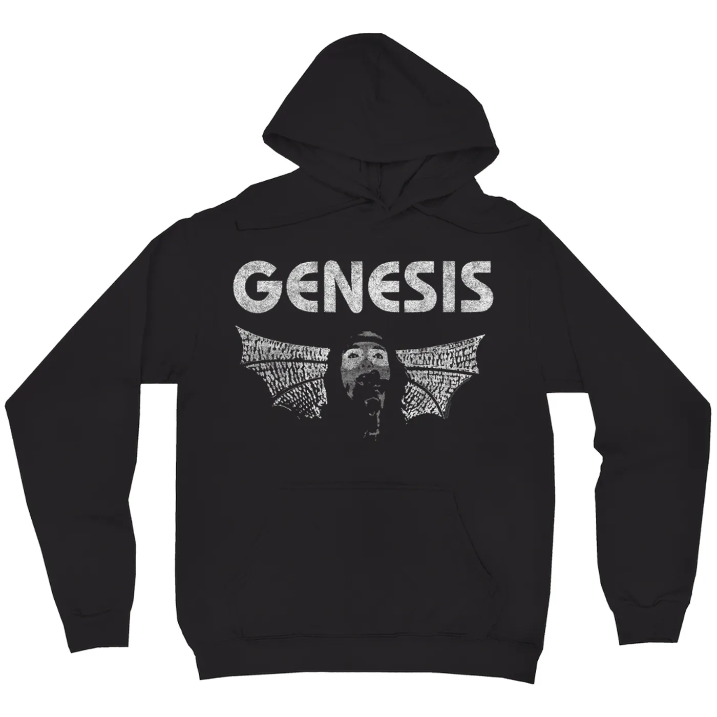 Genesis Hoodie | Vintage White Band Logo Distressed Genesis Hoodie