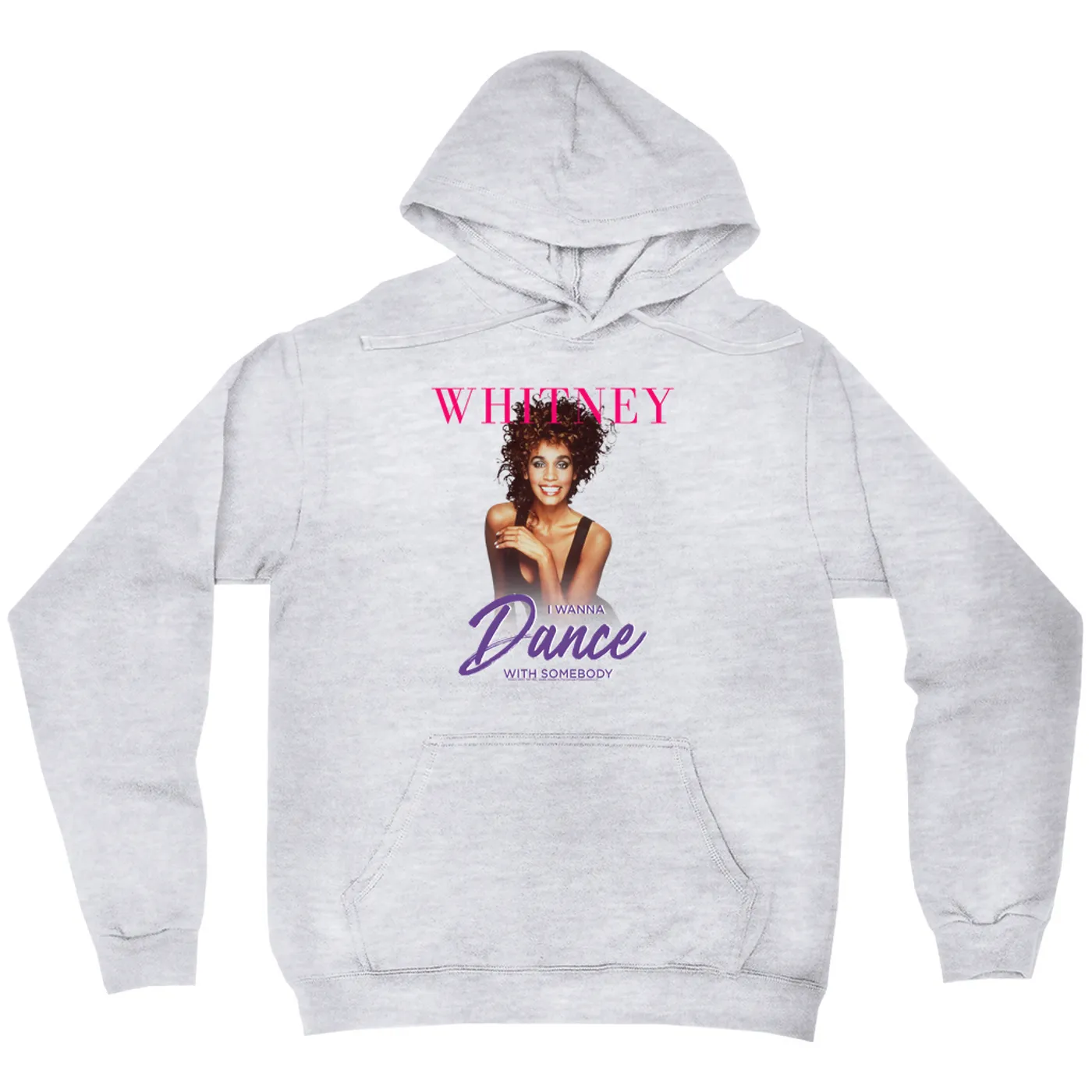 Whitney Houston Hoodie | I Wanna Dance With Somebody Purple Pink Design (Merchbar Exclusive) Whitney Houston Hoodie