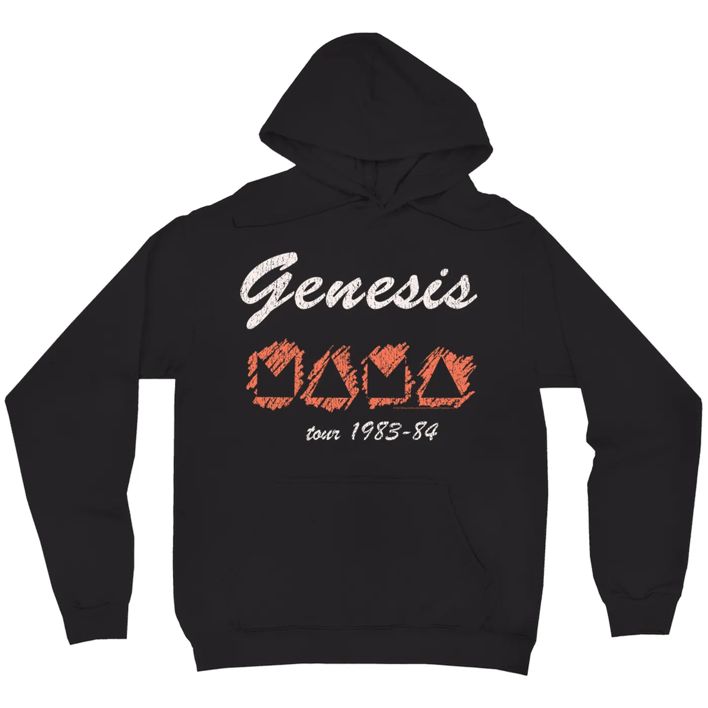Genesis Hoodie | Mama Tour 1983-84 Image Distressed Genesis Hoodie