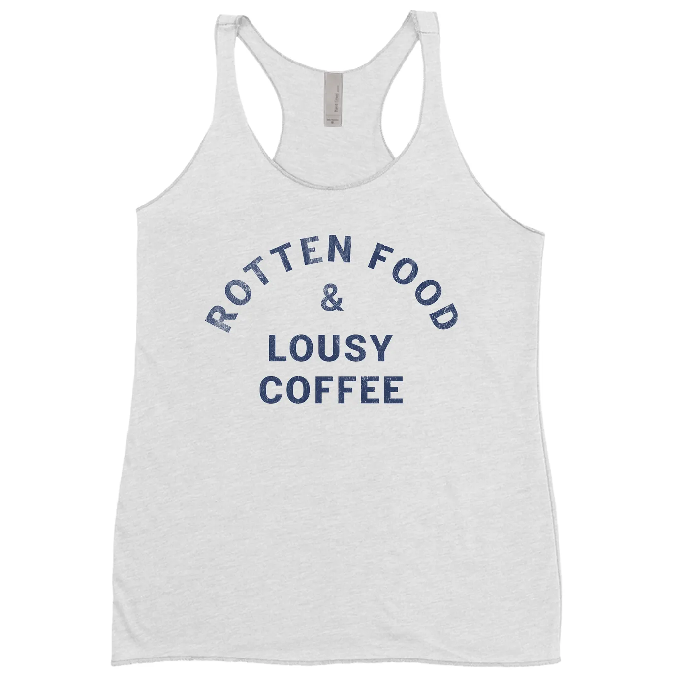 Joe Cocker Ladies' Tank Top | Rotten Food & Lousy Coffee Tee worn by Joe Cocker Shirt