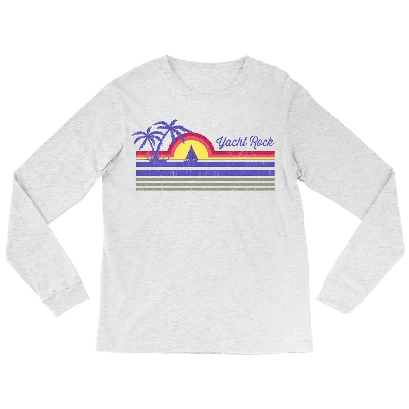 Merchbar Music Life Long Sleeve Shirt | Yacht Rock Sunset Merchbar Music Life Shirt