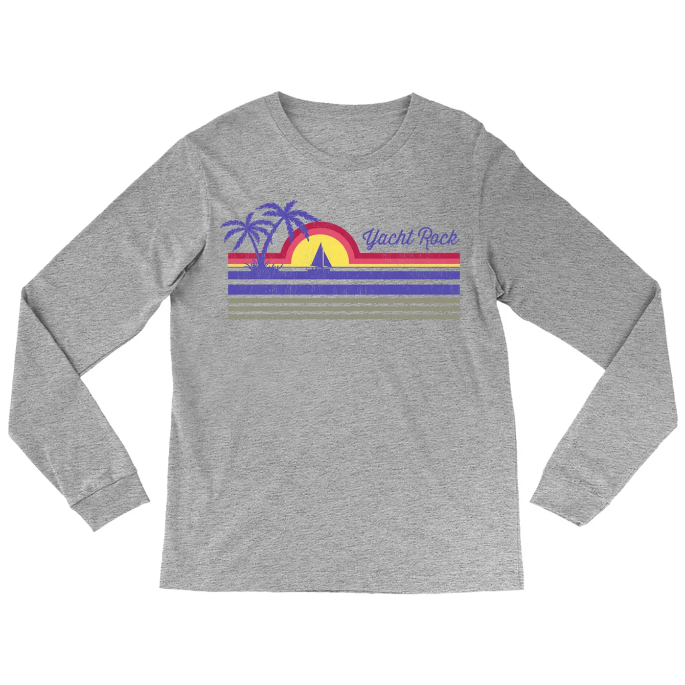 Merchbar Music Life Long Sleeve Shirt | Yacht Rock Sunset Merchbar Music Life Shirt