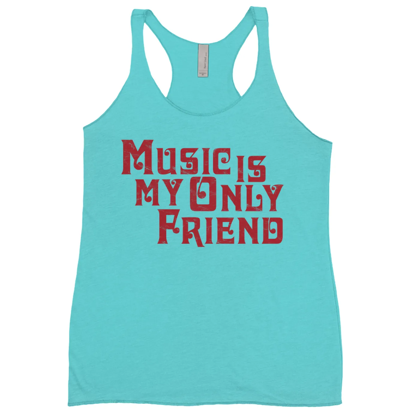 Merchbar Music Life Ladies' Tank Top | Music Is My Friend Merchbar Music Life Shirt