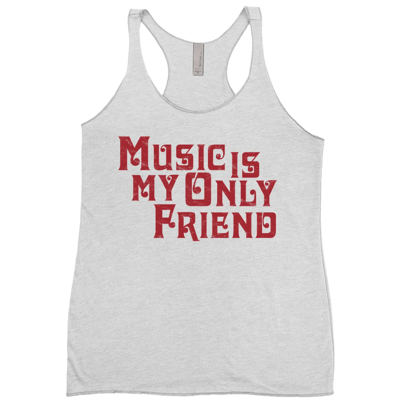 Merchbar Music Life Ladies' Tank Top | Music Is My Friend Merchbar Music Life Shirt