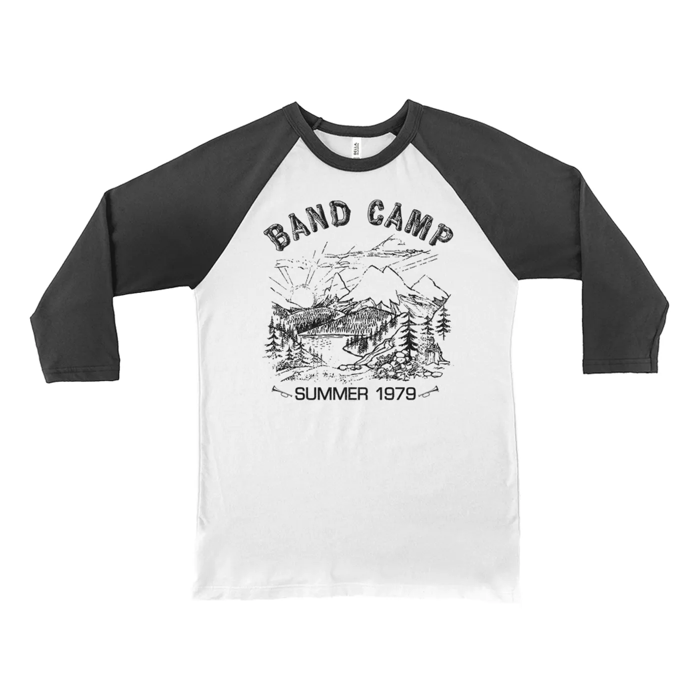 Merchbar Music Life 3/4 Sleeve Baseball Tee | Band Camp Merchbar Music Life Shirt
