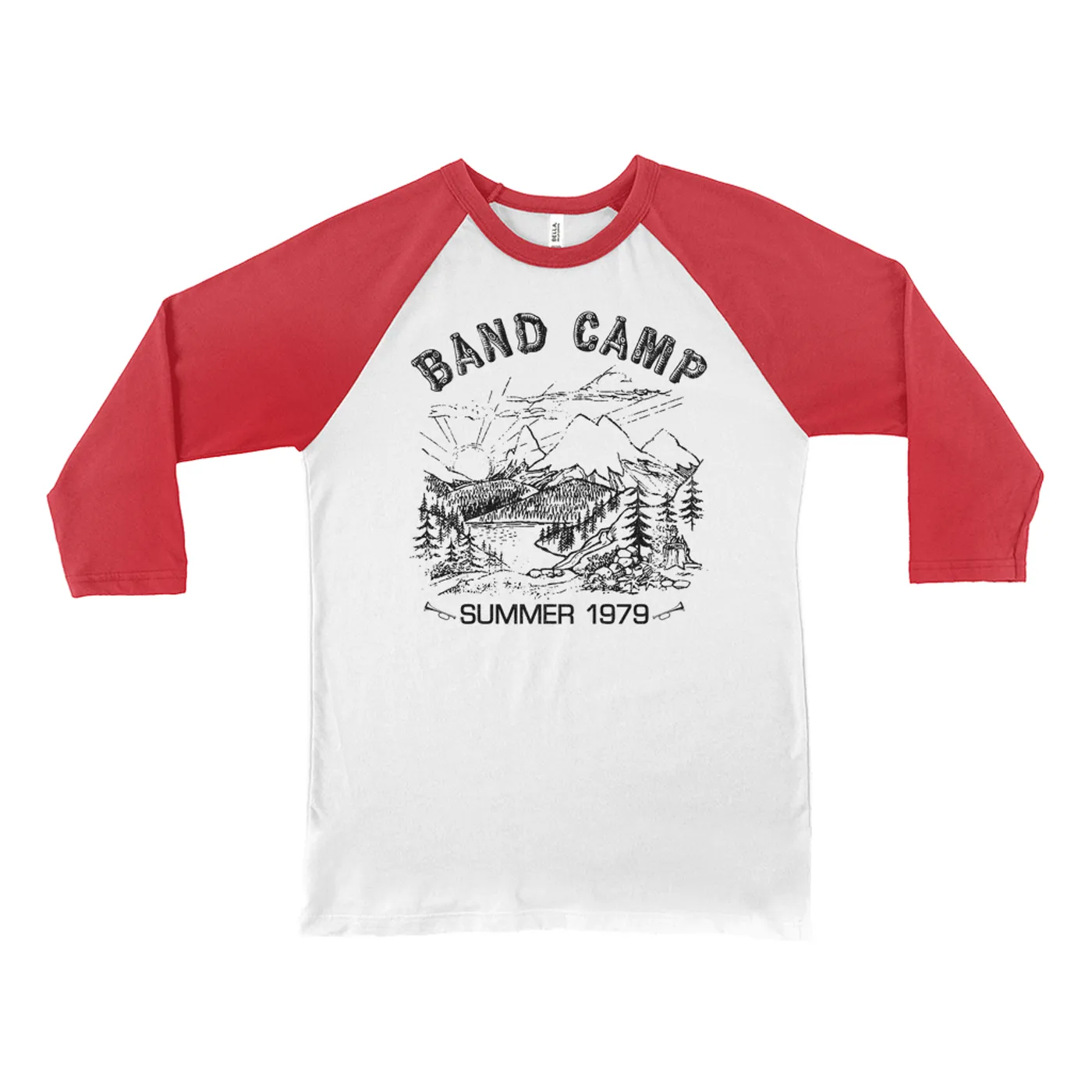 Merchbar Music Life 3/4 Sleeve Baseball Tee | Band Camp Merchbar Music Life Shirt