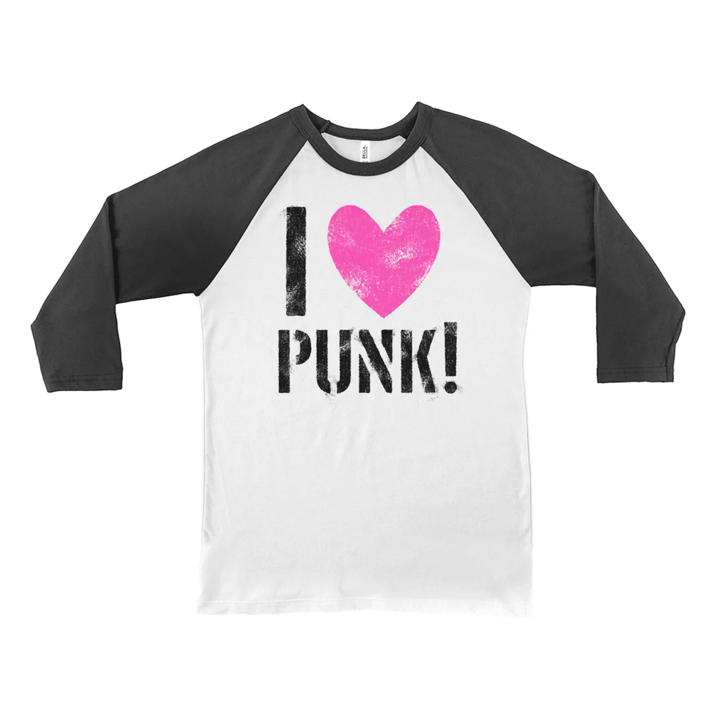 Merchbar Music Life 3/4 Sleeve Baseball Tee | I Heart Punk Merchbar Music Life Shirt