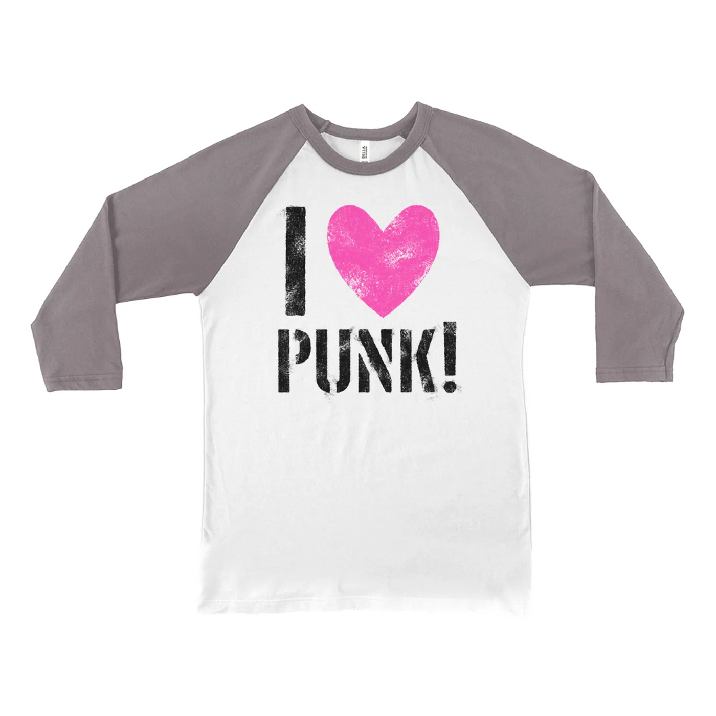 Merchbar Music Life 3/4 Sleeve Baseball Tee | I Heart Punk Merchbar Music Life Shirt