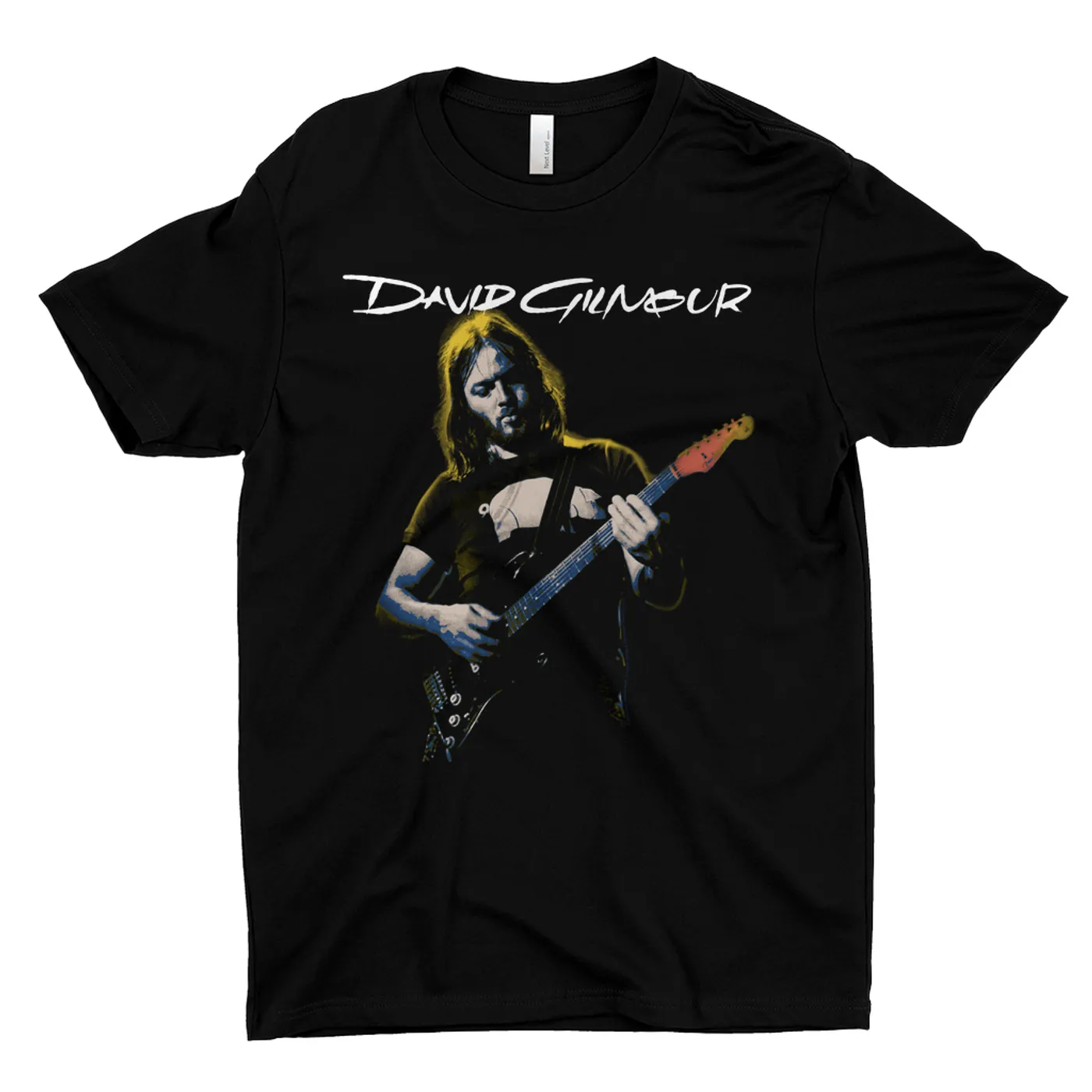 David Gilmour T-Shirt | 1977 Color Tinted Photo With Logo David Gilmour Shirt