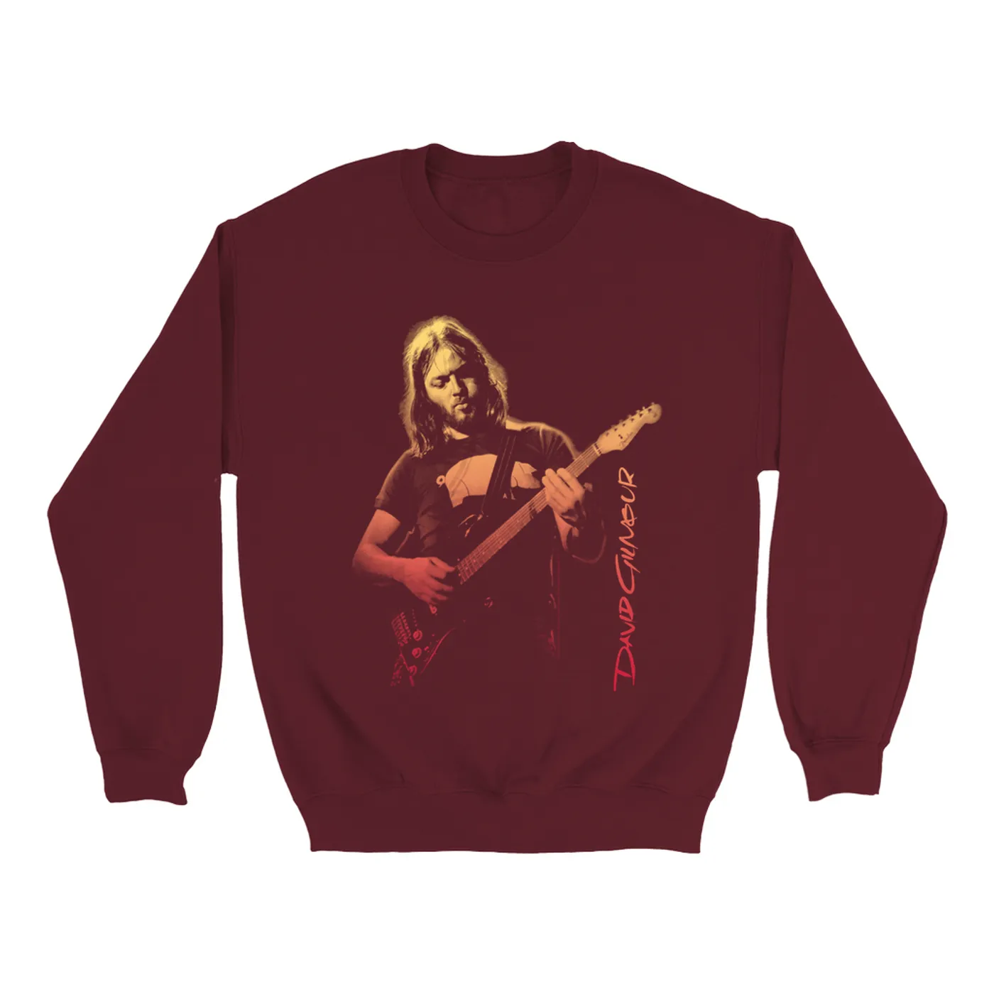 David Gilmour Sweatshirt | Colorful Young David Gilmour Ombre David Gilmour Sweatshirt