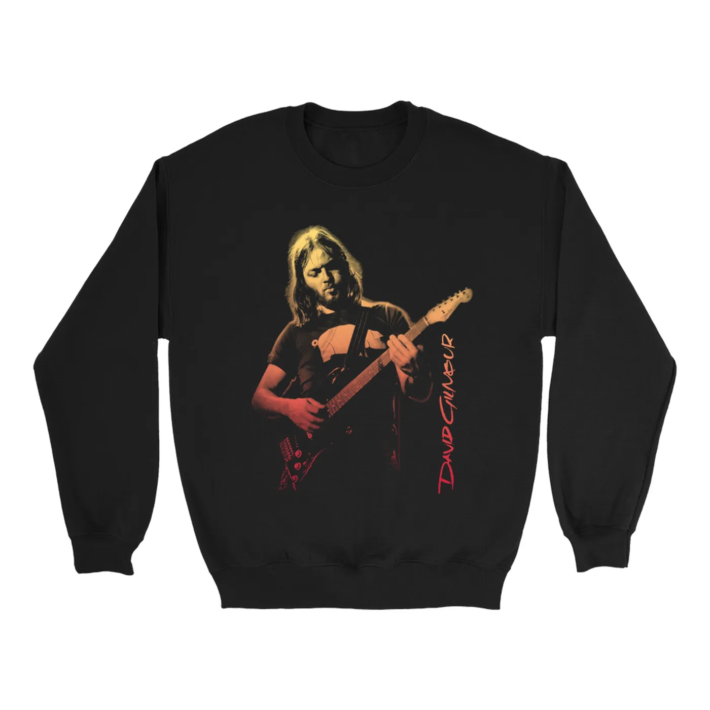 David Gilmour Sweatshirt | Colorful Young David Gilmour Ombre David Gilmour Sweatshirt