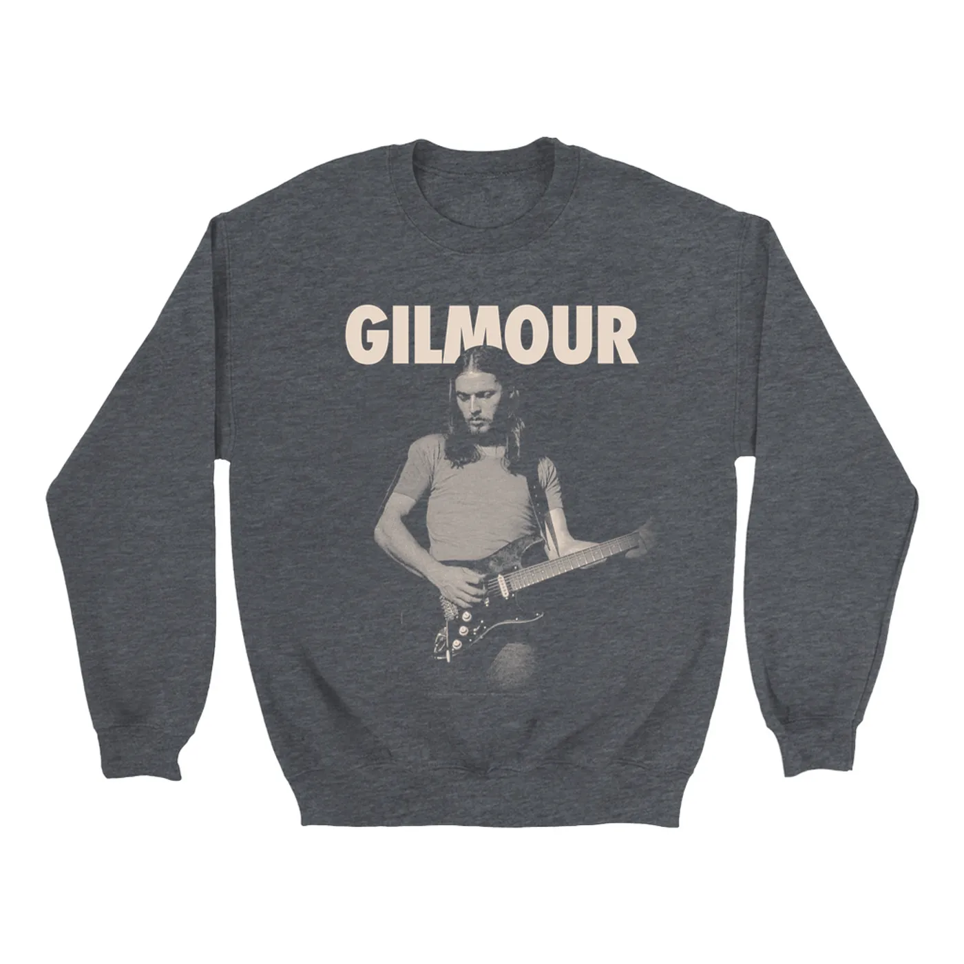 David Gilmour Sweatshirt | Young David Gilmour and Bold Logo David Gilmour Sweatshirt