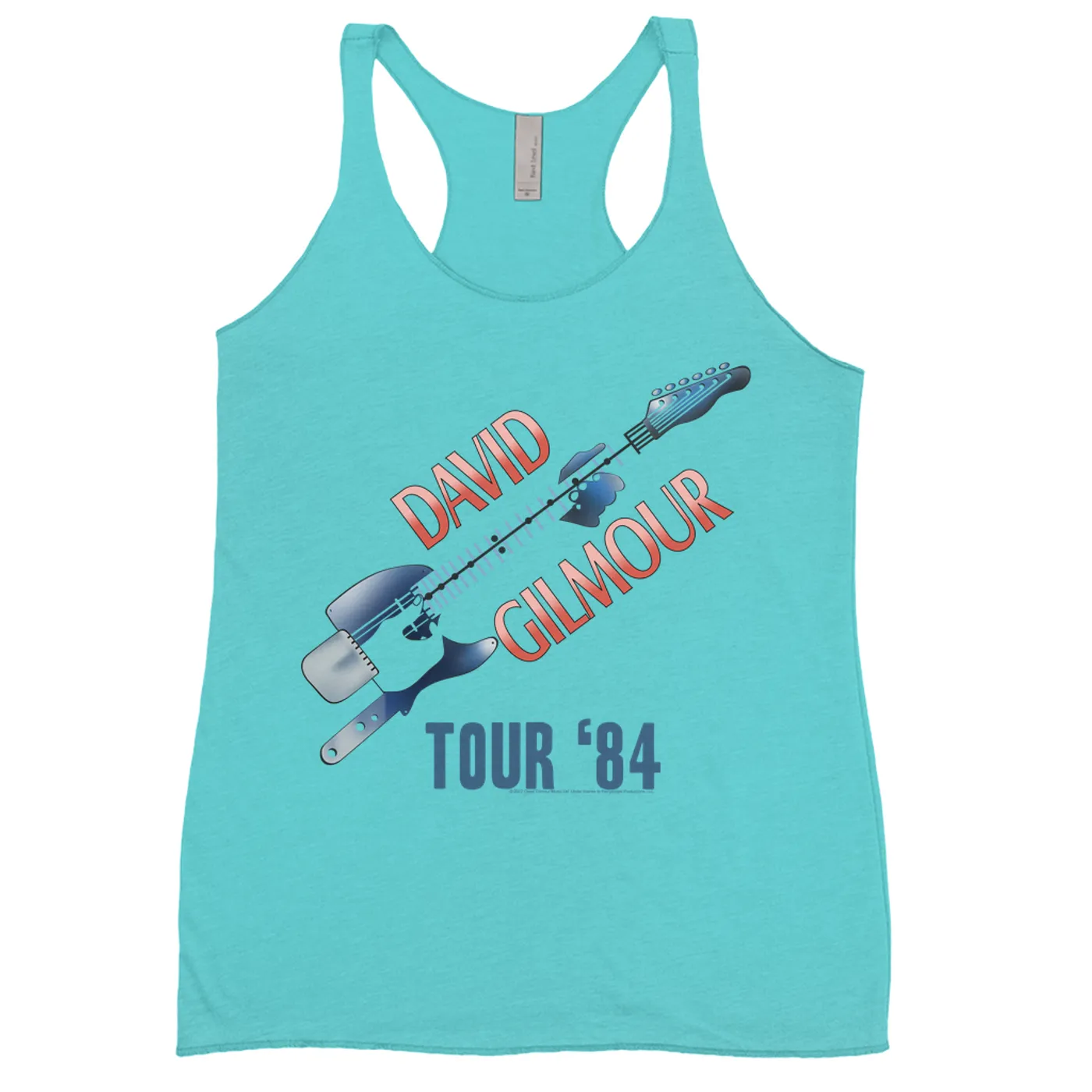 David Gilmour Ladies' Tank Top | Red, White, Blue 1984 Tour David Gilmour Shirt