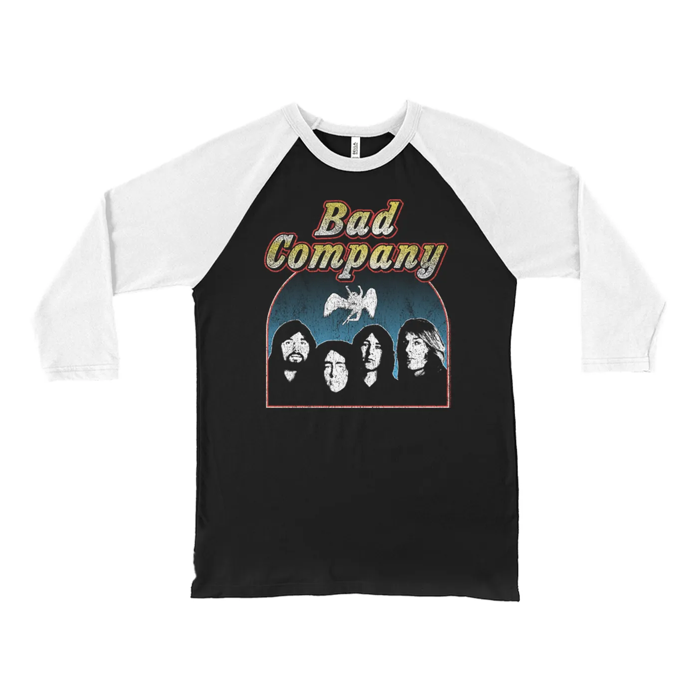 Bad Company 3/4 Sleeve Baseball Tee | Desolation Angels Design (Merchbar Exclusive) Bad Company Shirt