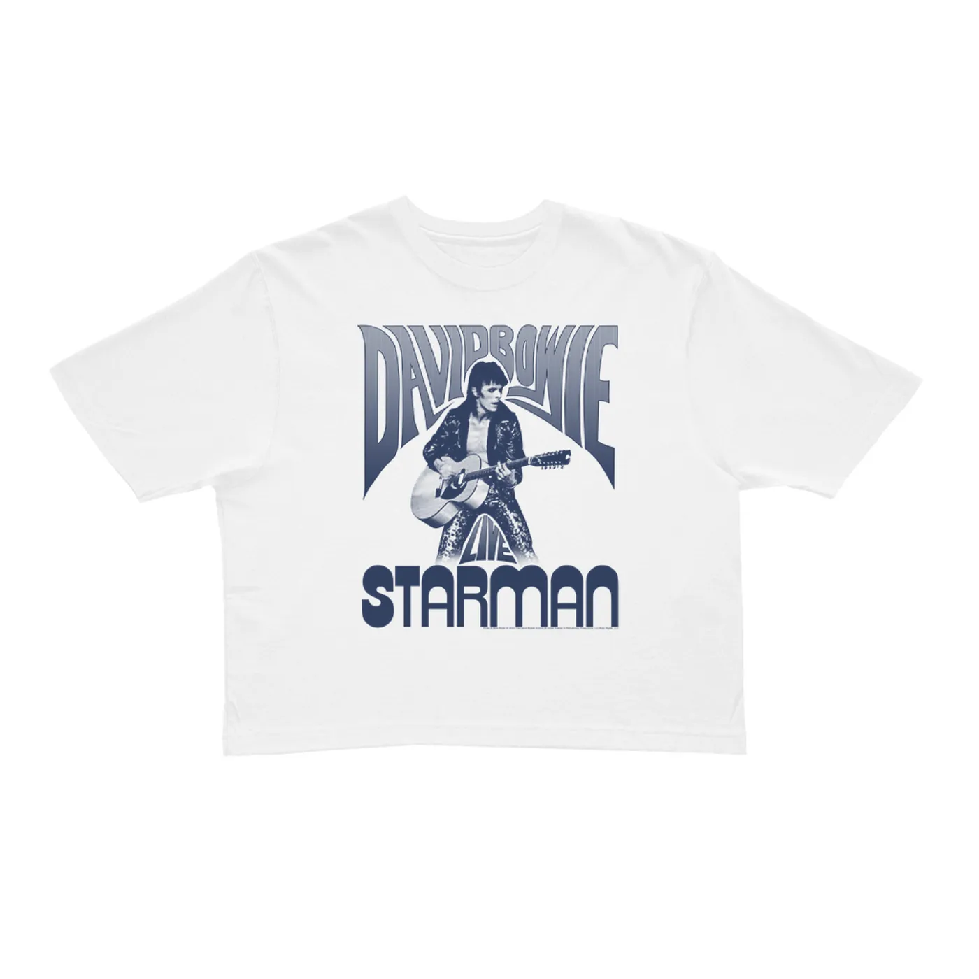David Bowie Ladies' Crop Tee | Starman Live (Merchbar Exclusive) David Bowie Crop T-shirt