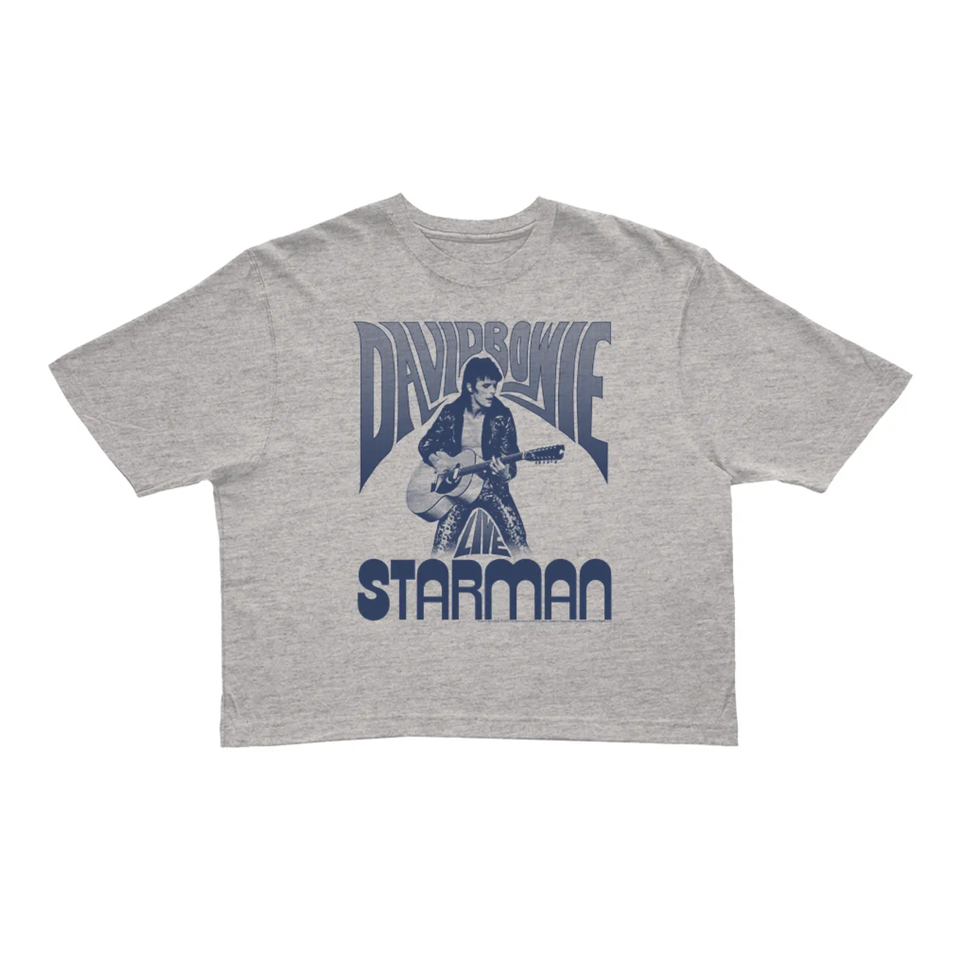 David Bowie Ladies' Crop Tee | Starman Live (Merchbar Exclusive) David Bowie Crop T-shirt