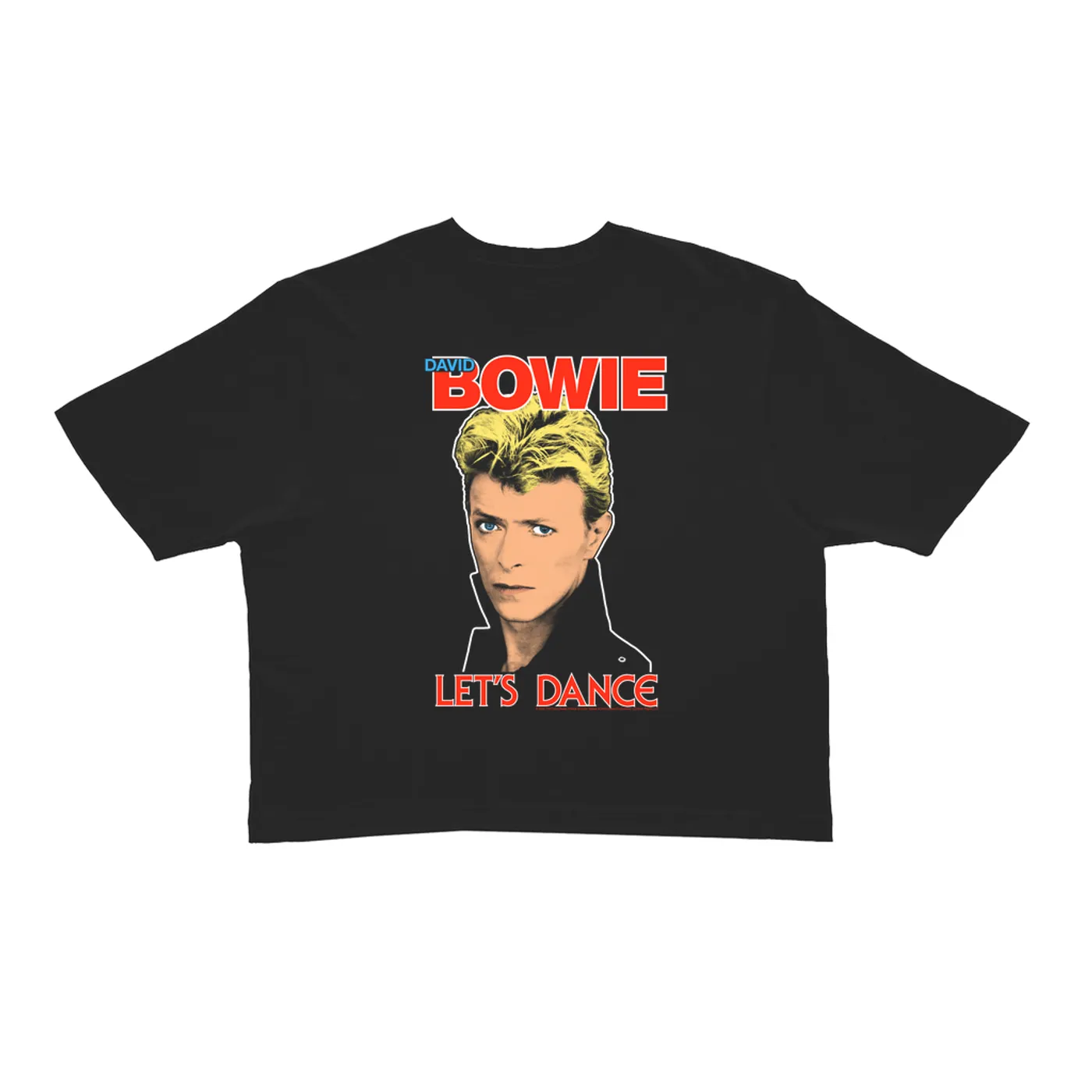 David Bowie Ladies' Crop Tee | Let's Dance Classic (Merchbar Exclusive) David Bowie Crop T-shirt