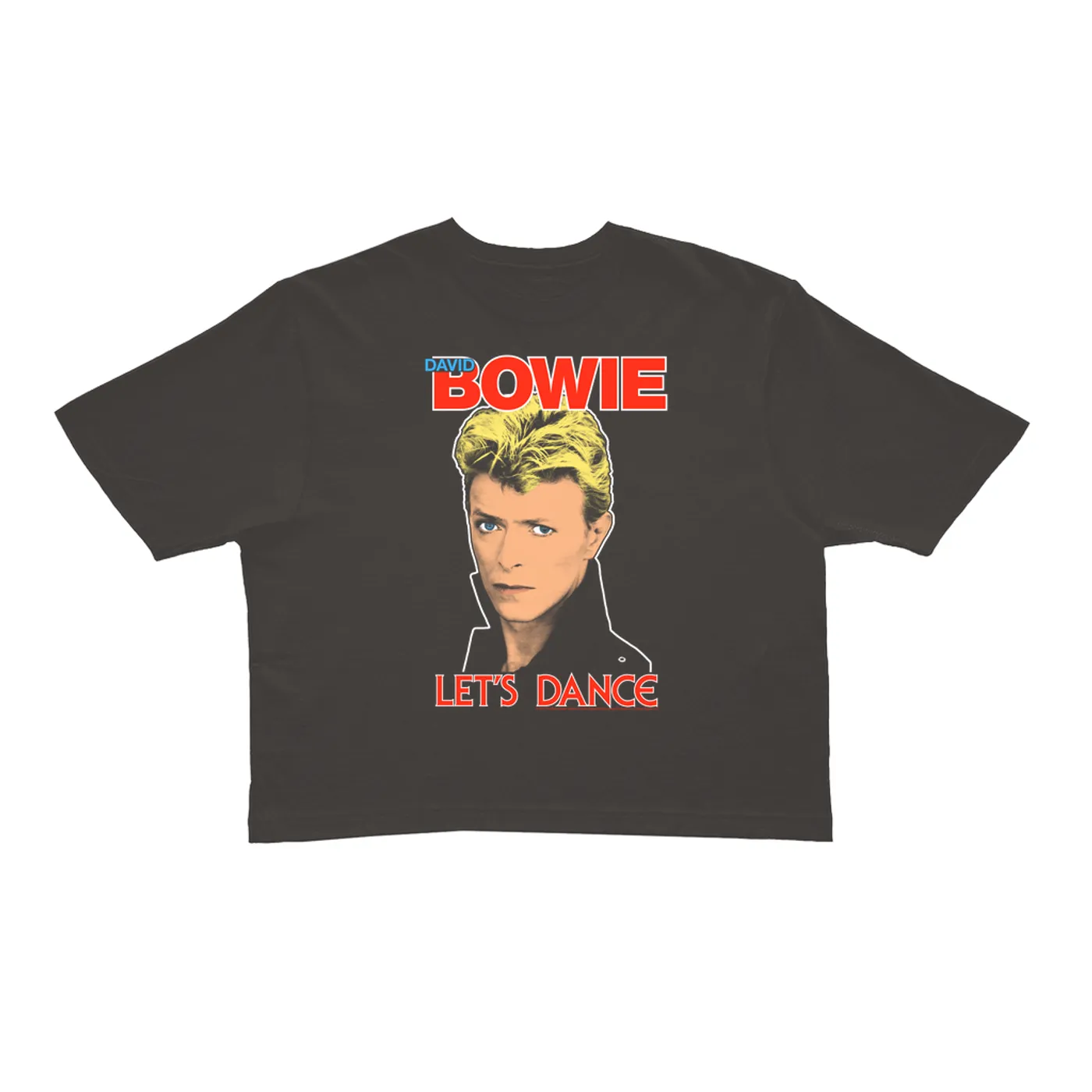 David Bowie Ladies' Crop Tee | Let's Dance Classic (Merchbar Exclusive) David Bowie Crop T-shirt