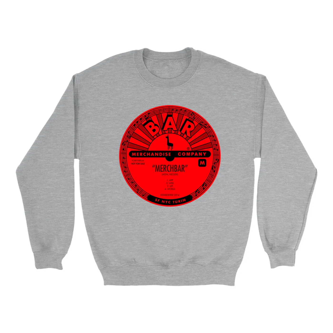 Merchbar Sweatshirt | Merchbar Records Label Tee Merchbar Sweatshirt