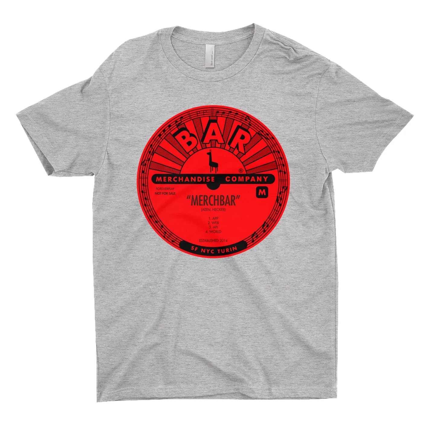 Merchbar T-Shirt | Merchbar Records Label Tee Merchbar Shirt