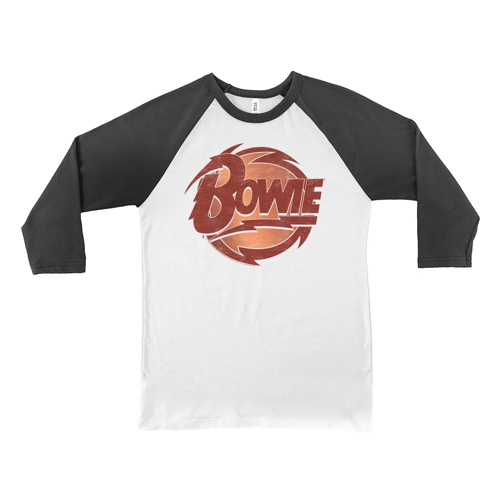 3/4 Sleeve Baseball Tee | Bolted Bowie Circular Logo Distressed (Equineop Exclusive) Shirt