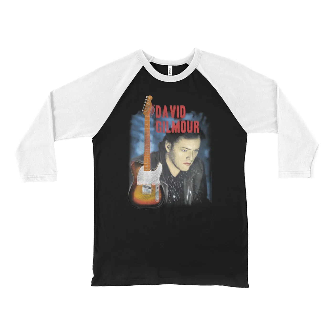 David Gilmour 3/4 Sleeve Baseball Tee | Color Tone About Face Image David Gilmour Shirt