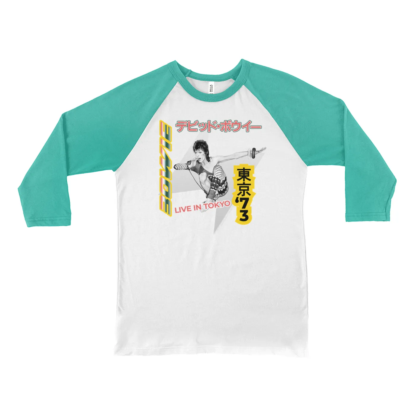 David Bowie 3/4 Sleeve Baseball Tee | 1973 Live In Tokyo (Merchbar Exclusive) David Bowie Shirt