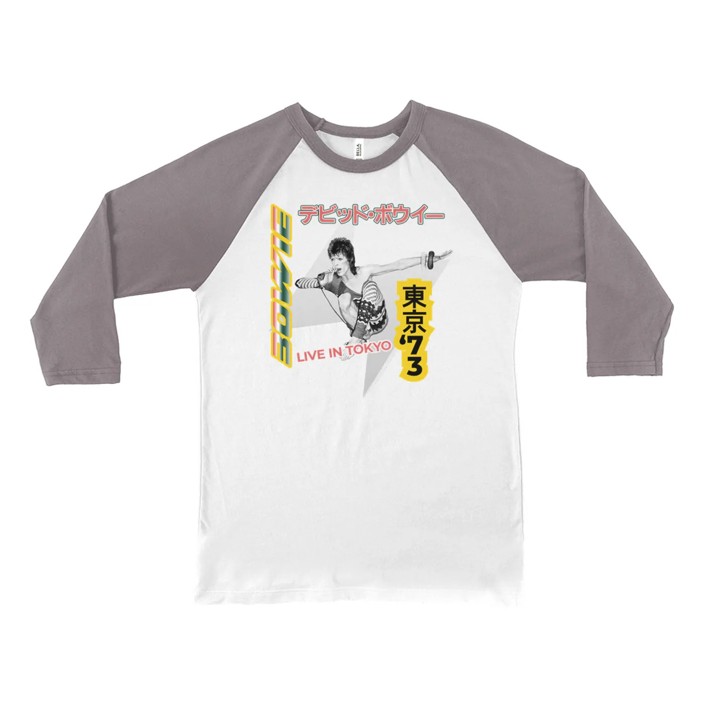 David Bowie 3/4 Sleeve Baseball Tee | 1973 Live In Tokyo (Merchbar Exclusive) David Bowie Shirt