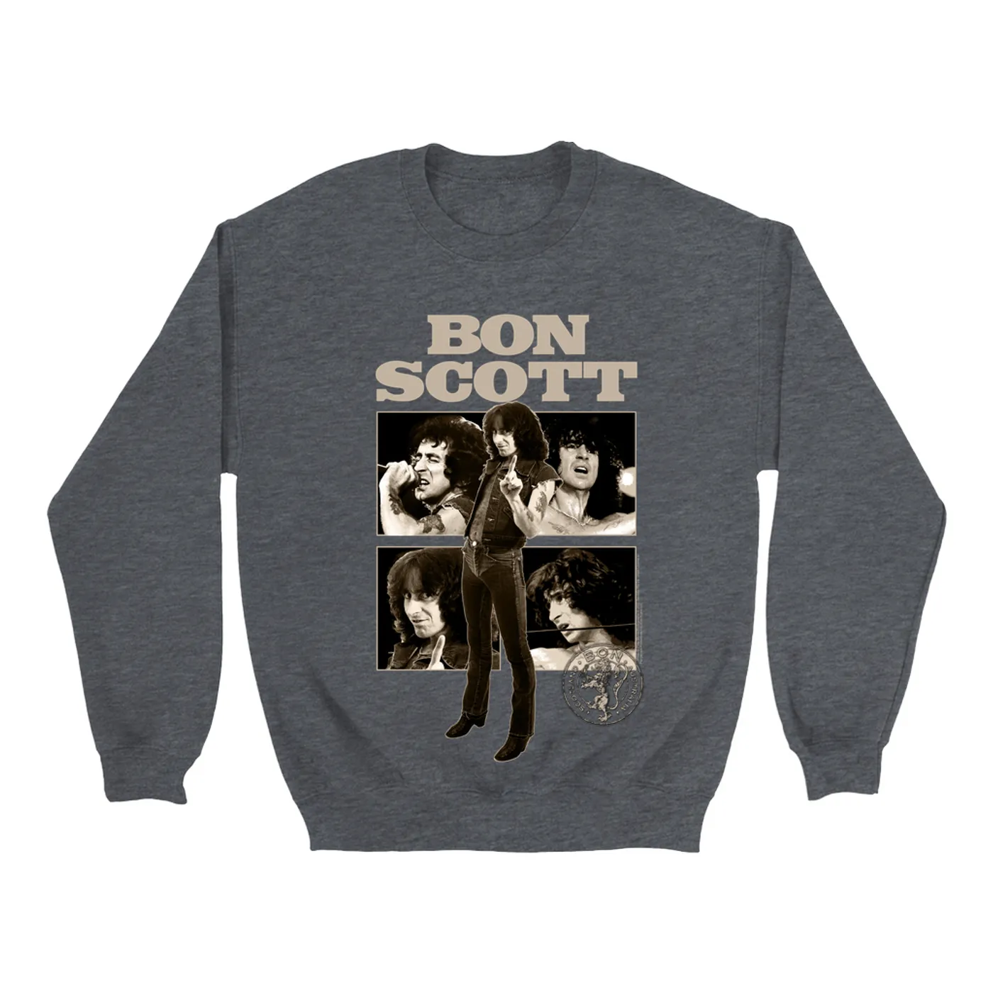 Bon Scott Sweatshirt | Vintage Photo Collage Bon Scott Sweatshirt