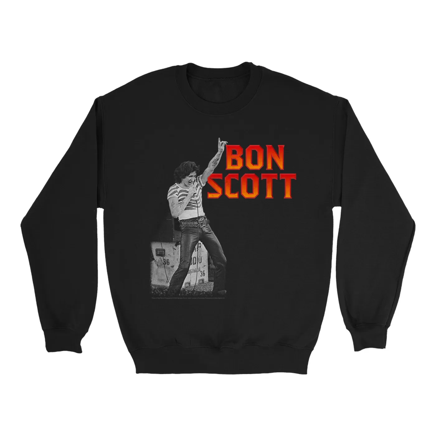 Bon Scott Sweatshirt | On Stage Design Bon Scott Sweatshirt