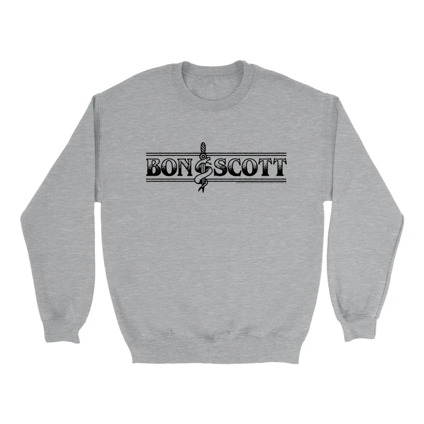 Bon Scott Sweatshirt | Bon Dagger And Snake Sailor Style Bon Scott Sweatshirt