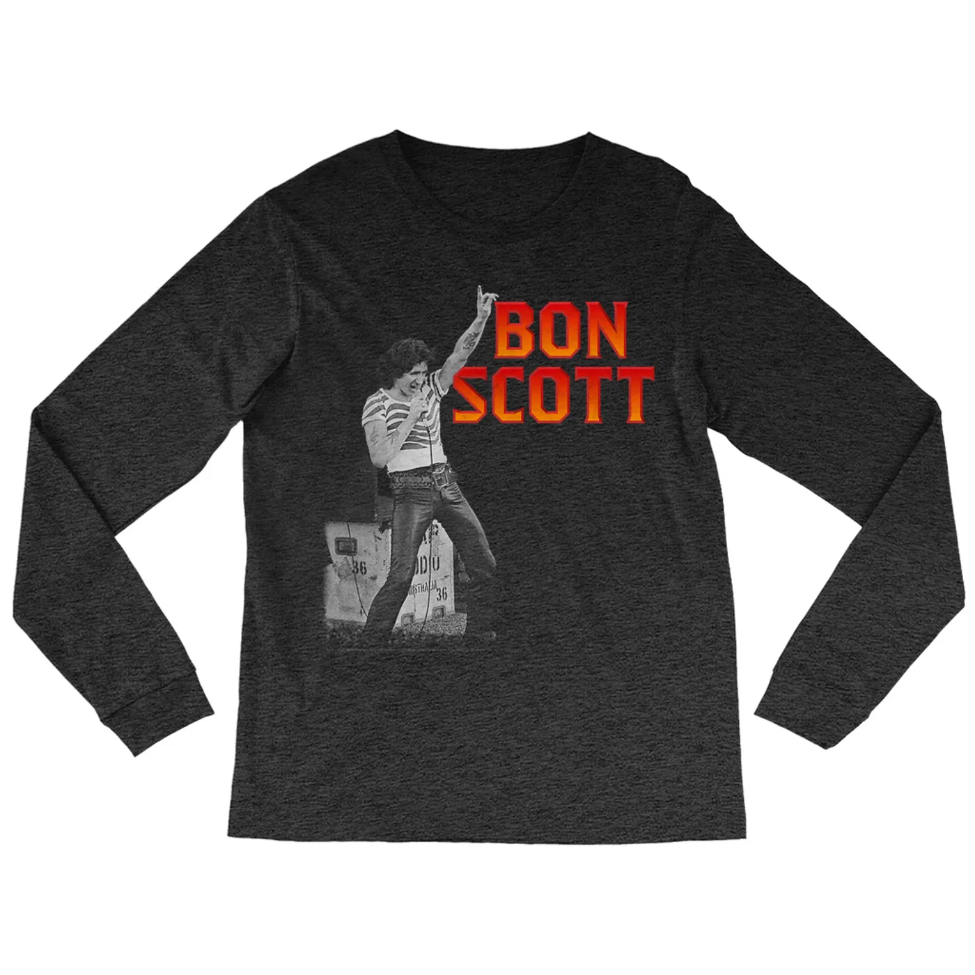 Bon Scott Long Sleeve Shirt | On Stage Design Bon Scott Shirt