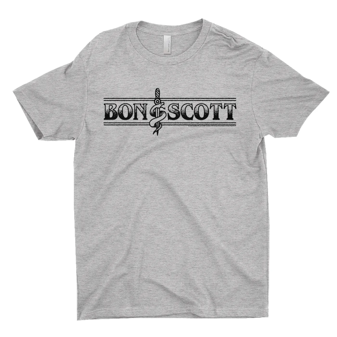 Bon Scott T-Shirt | Bon Dagger And Snake Sailor Style Bon Scott Shirt