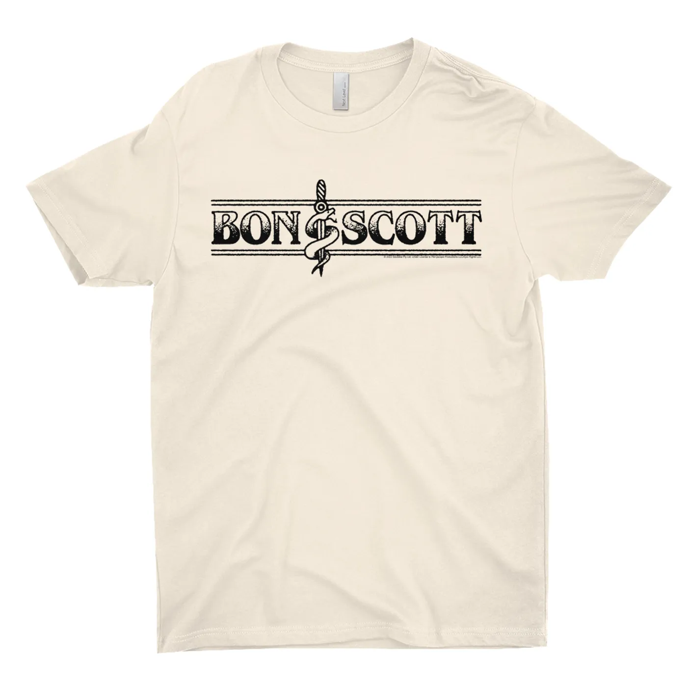 Bon Scott T-Shirt | Bon Dagger And Snake Sailor Style Bon Scott Shirt