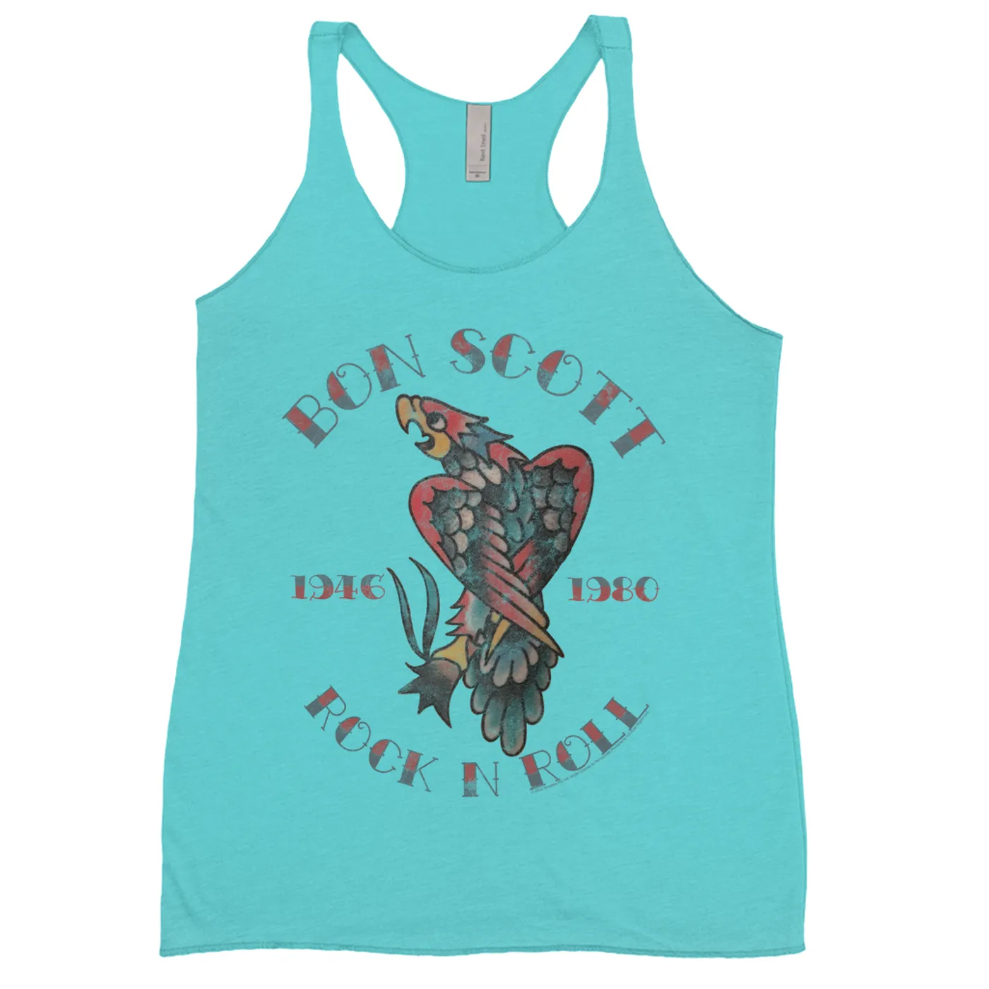 Bon Scott Ladies' Tank Top | Eagle Tattoo Bon Scott Shirt