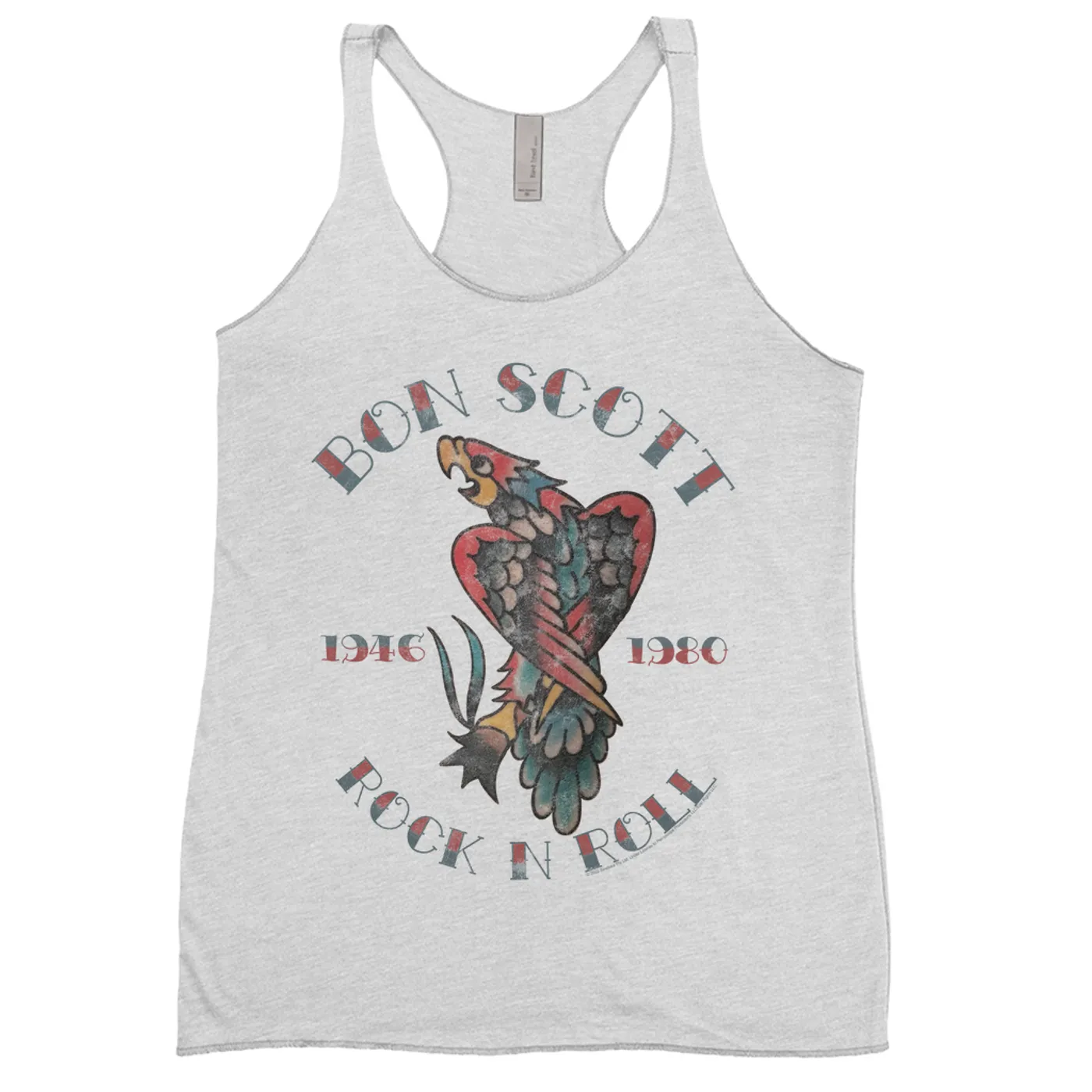 Bon Scott Ladies' Tank Top | Eagle Tattoo Bon Scott Shirt