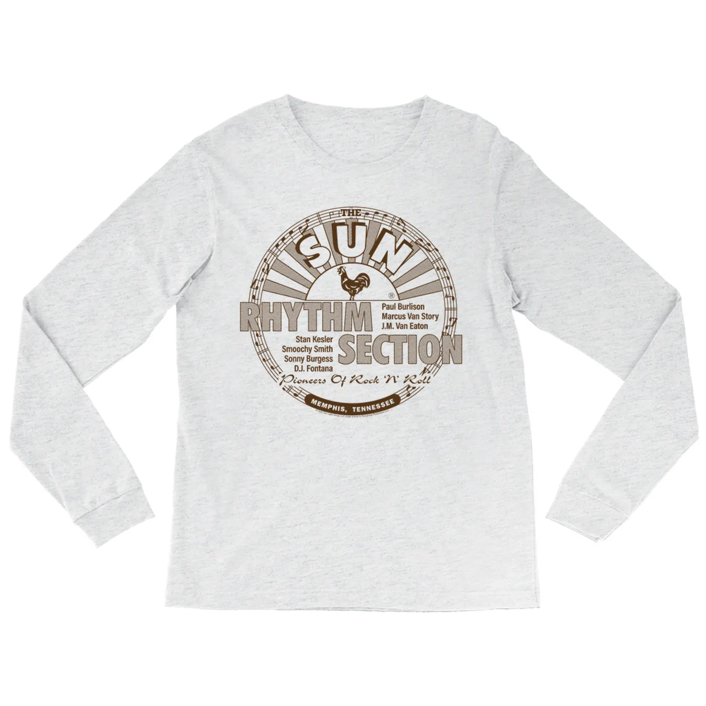 Sun Records Long Sleeve Shirt | Rhythm Selection Pioneers Of Rock N' Roll Sun Records Shirt
