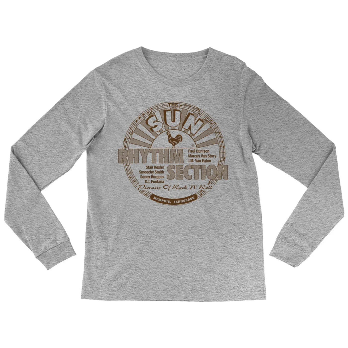 Sun Records Long Sleeve Shirt | Rhythm Selection Pioneers Of Rock N' Roll Sun Records Shirt