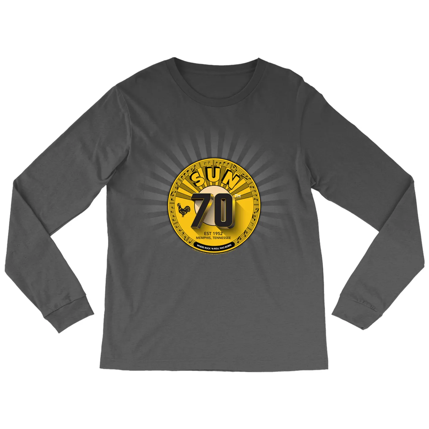 Sun Records Long Sleeve Shirt | 70th Anniversary Gold Seal Sun Records Shirt