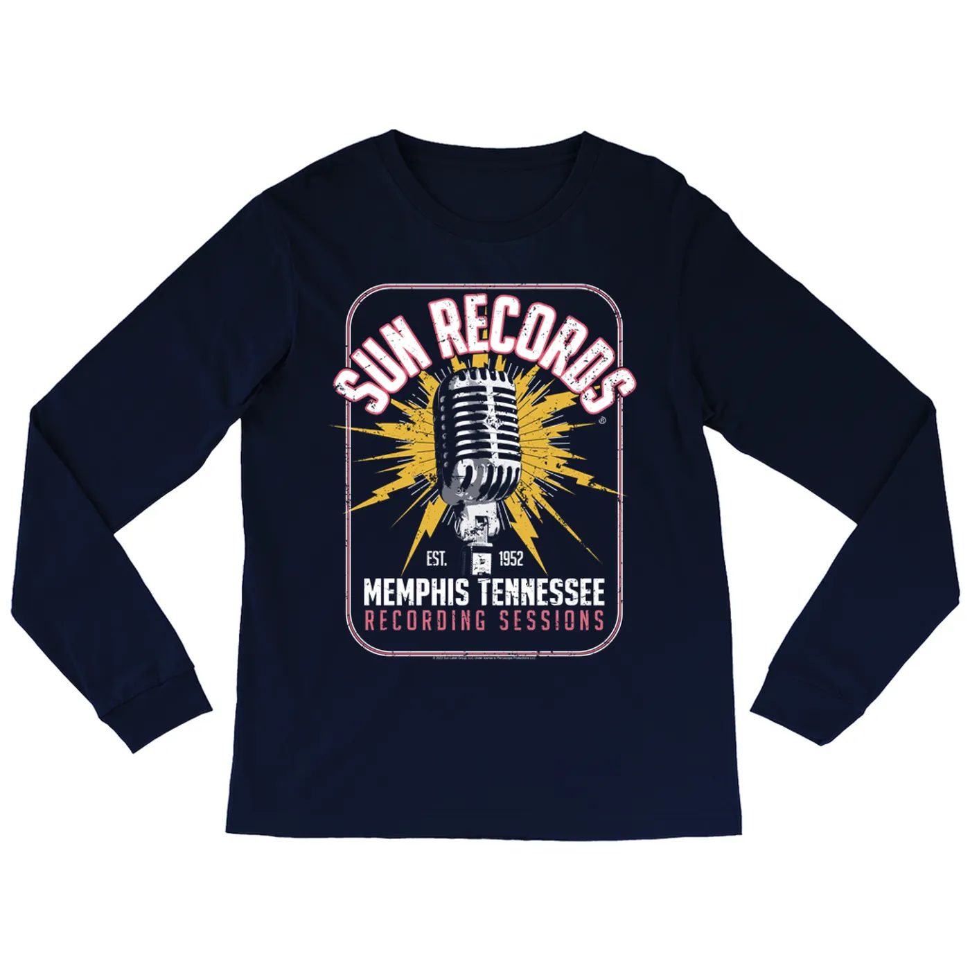 Sun Records Long Sleeve Shirt | Memphis Tennessee Recording Sessions Sun Records Shirt