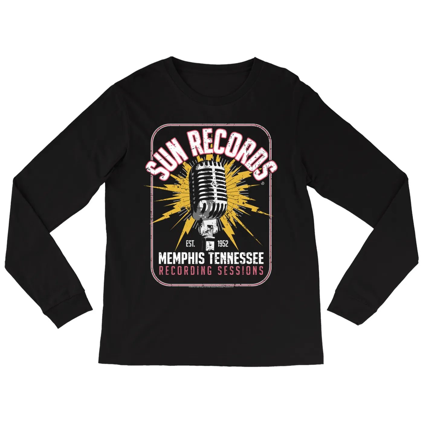 Sun Records Long Sleeve Shirt | Memphis Tennessee Recording Sessions Sun Records Shirt