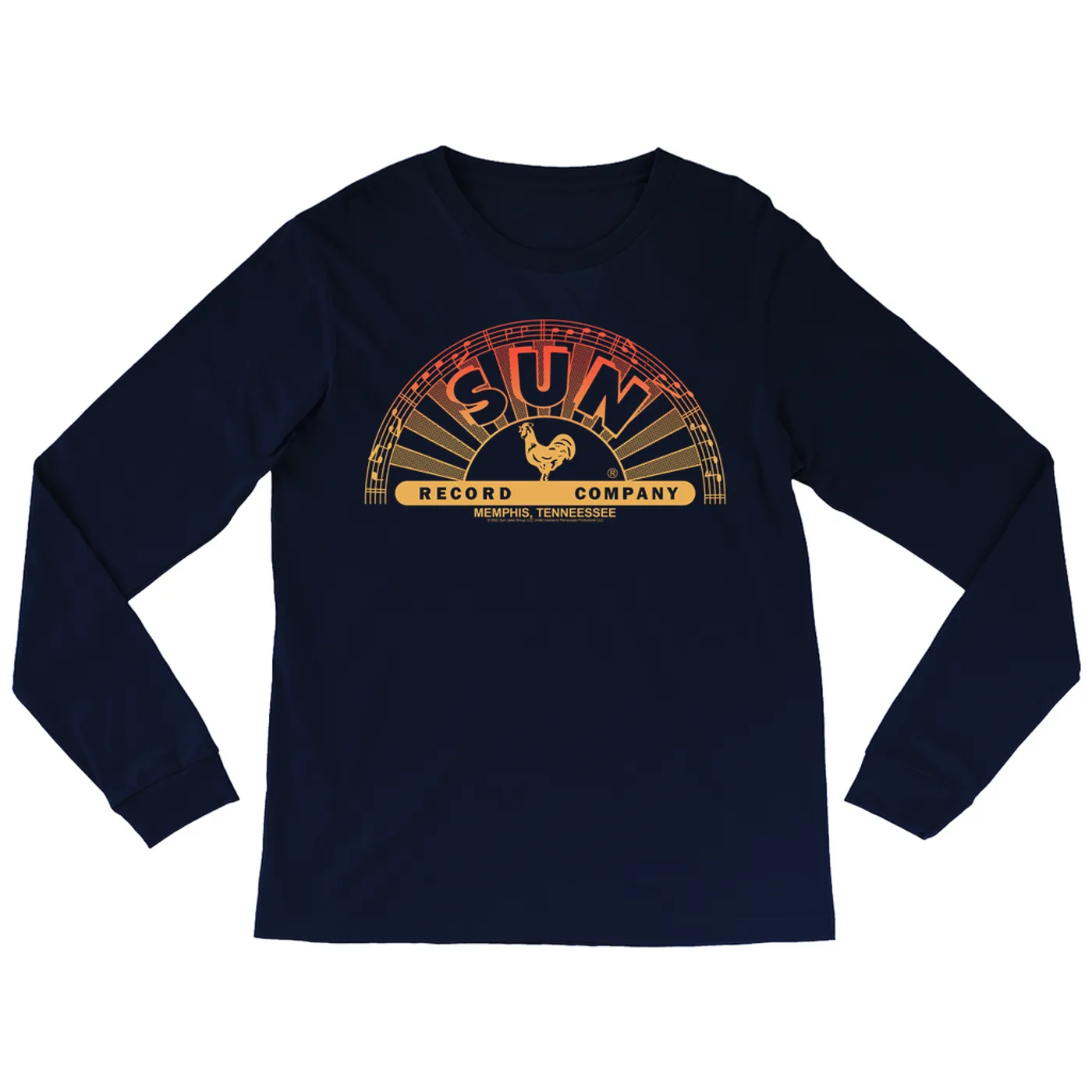 Sun Records Long Sleeve Shirt | Red Ombre Logo Sun Records Shirt