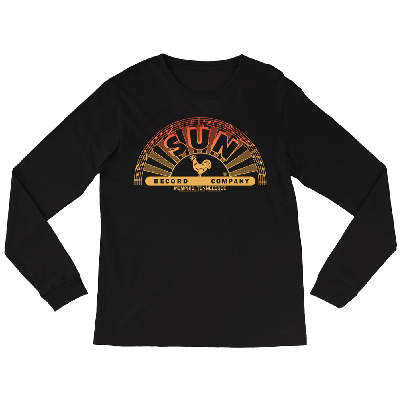 Sun Records Long Sleeve Shirt | Red Ombre Logo Sun Records Shirt