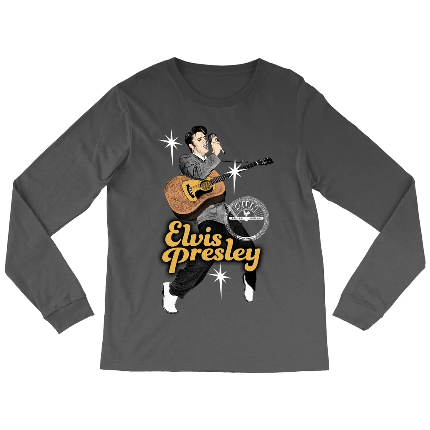 Elvis Presley Long Sleeve Shirt | On Stage Performing Artwork Elvis Presley Shirt