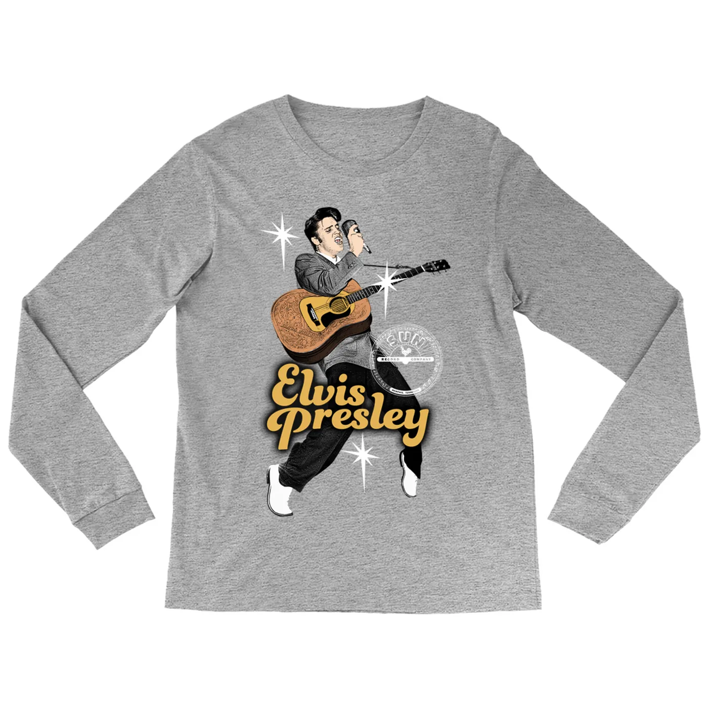 Elvis Presley Long Sleeve Shirt | On Stage Performing Artwork Elvis Presley Shirt
