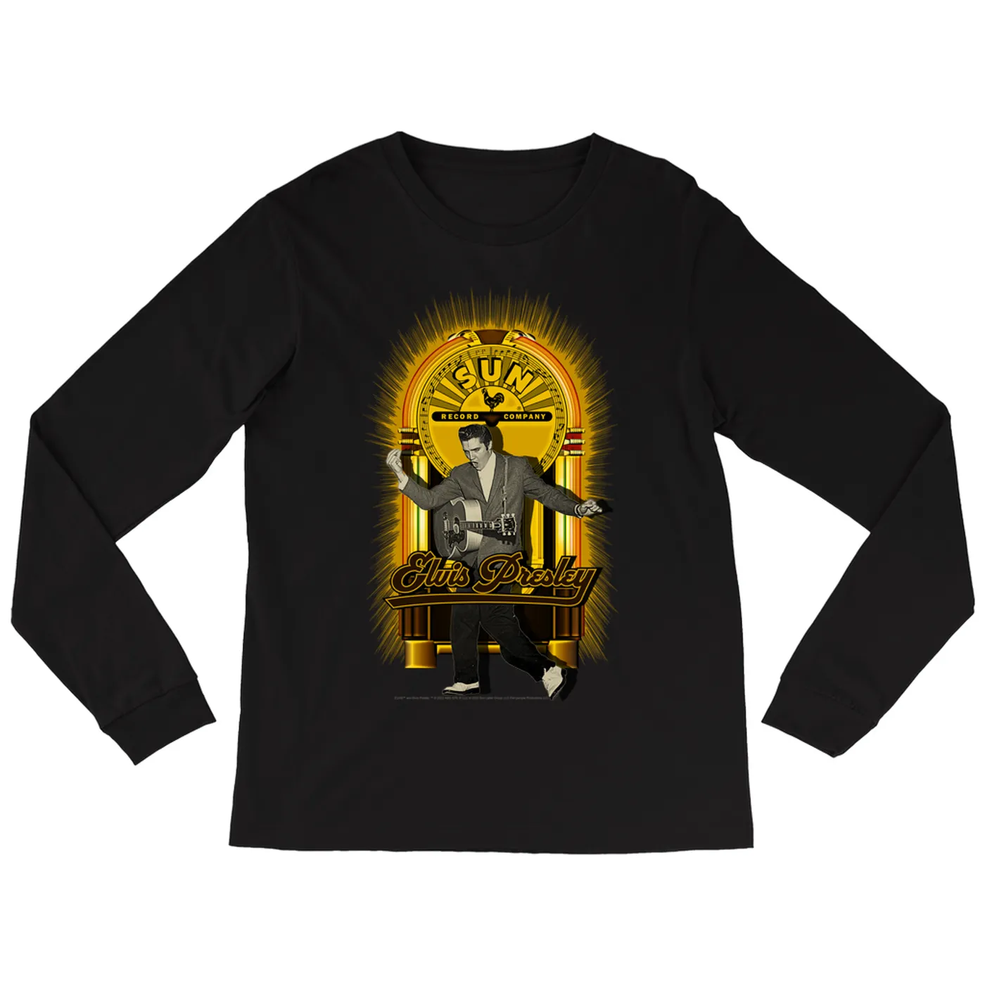Elvis Presley Long Sleeve Shirt | Dancing Jukebox Elvis Presley Shirt