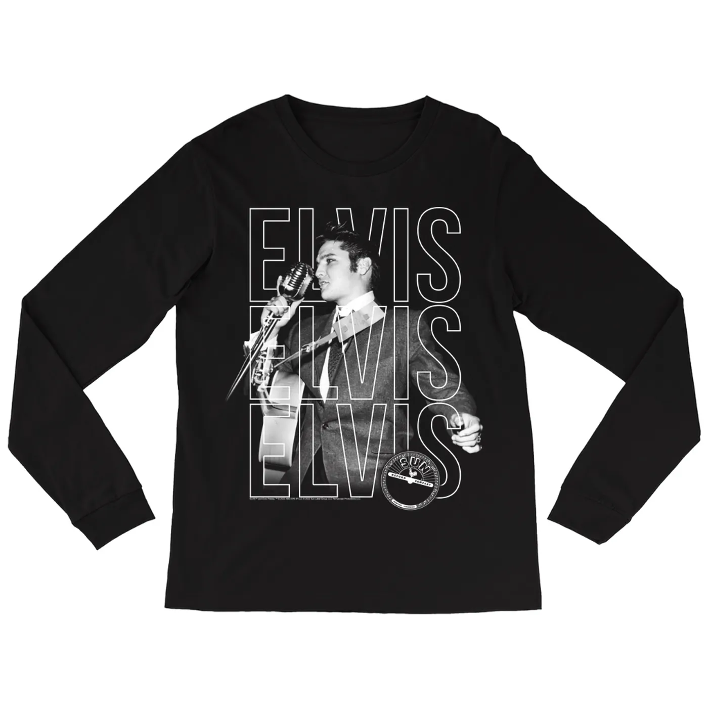 Elvis Presley Long Sleeve Shirt | Live Sun Triple Logo Elvis Presley Shirt