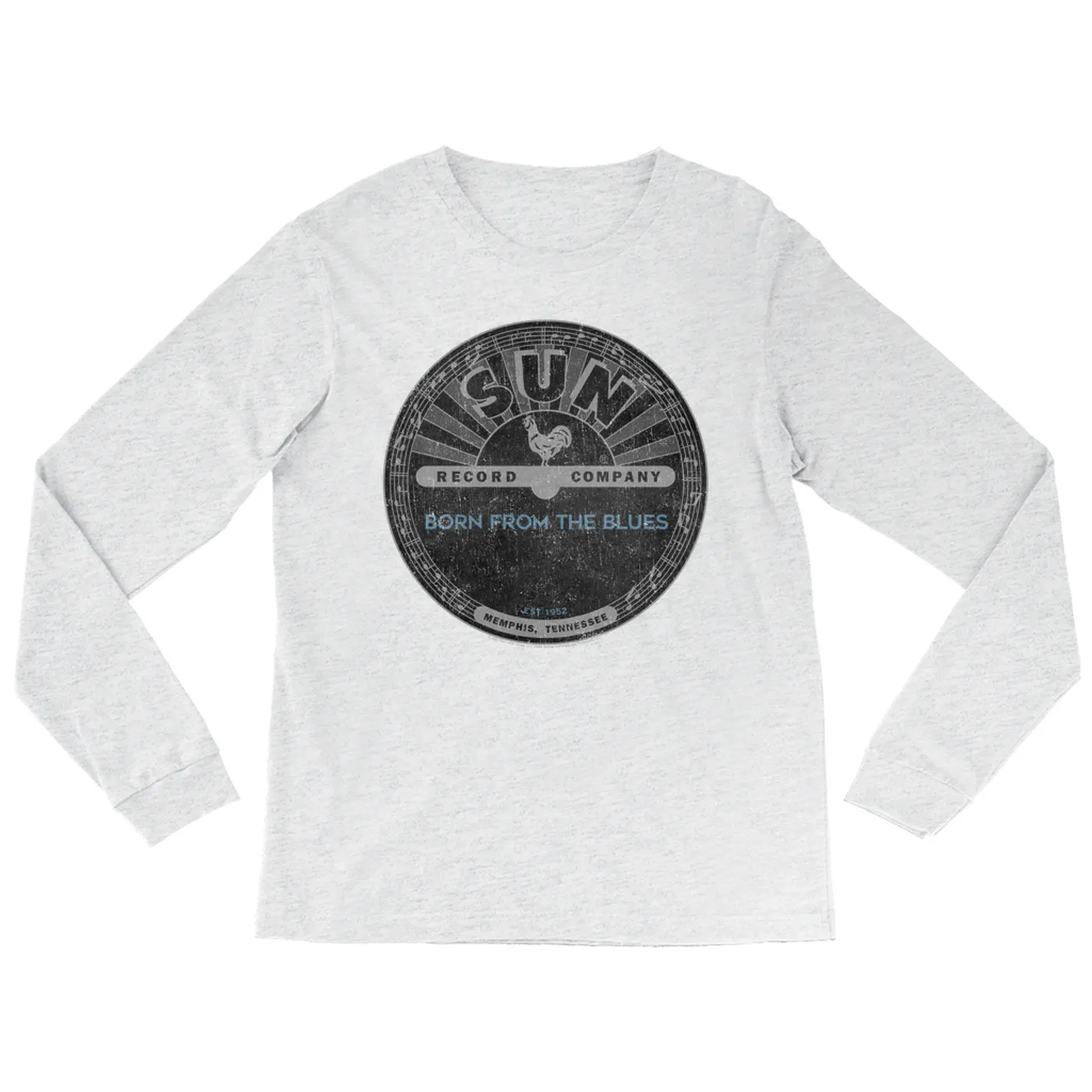 Sun Records Long Sleeve Shirt | Born From Blues Black Label Distressed Sun Records Shirt