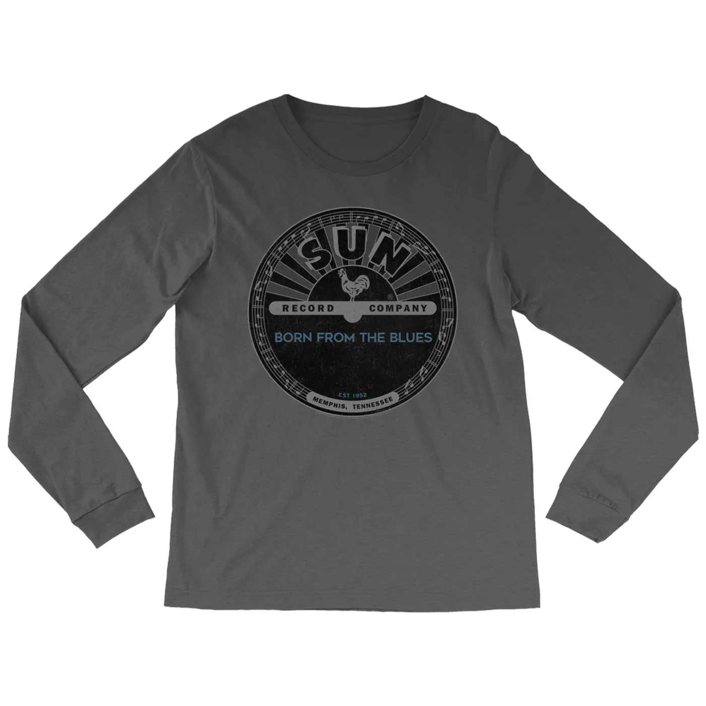 Sun Records Long Sleeve Shirt | Born From Blues Black Label Distressed Sun Records Shirt